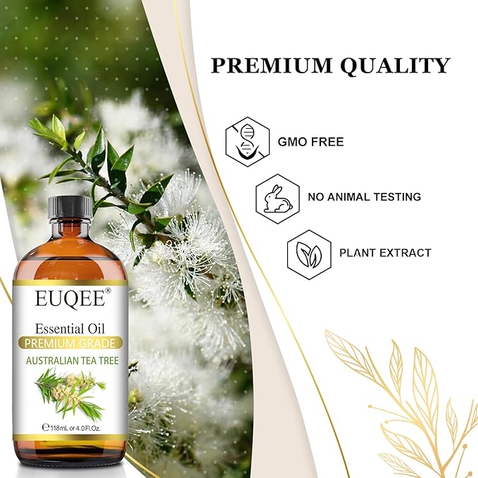 EUQEE Australian Tea Tree Essential Oil Premium Grade Australian Tea Tree Oil - Image 3