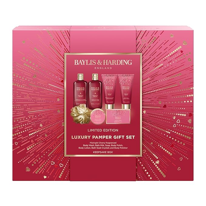 Baylis & Harding Midnight Cherry Luxury Pamper Gift Set - Image 2