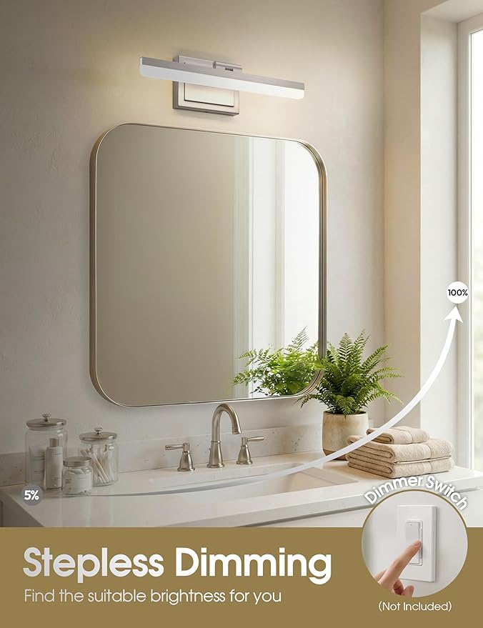 VOLISUN Modern Bathroom Vanity Light 15.7 inch, 20W Dimmable 5CCT Led Bathroom - Image 4