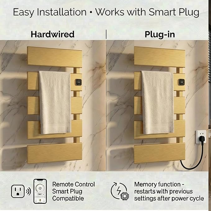 Electric Towel Warmer, Heated Towel Rack - Image 5