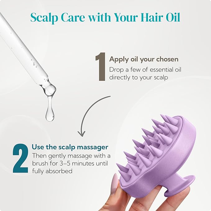 HEETA Scalp Massager 2 Pack for Hair Growth, Soft Silicone Bristles to Remove - Image 6