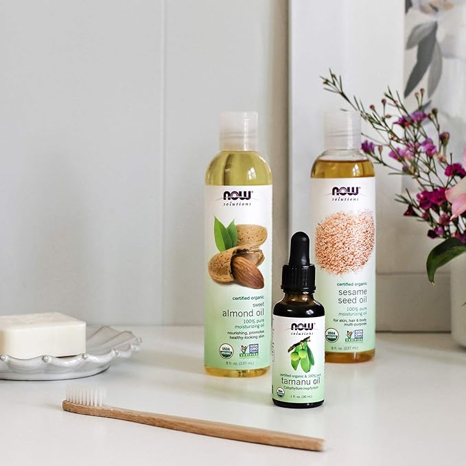 NOW Foods Solutions, Organic Sesame Seed Oil, 100% Pure Moisturizing Oil - Image 4