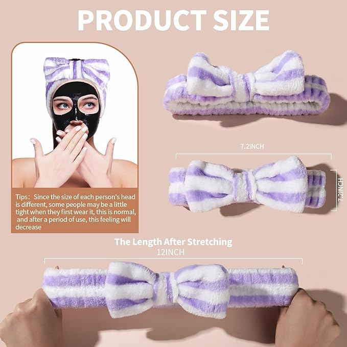 Teenitor 5pcs Makeup Headband - Image 2
