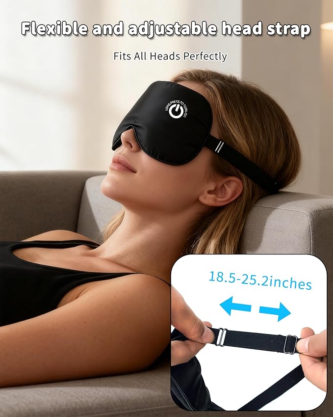 Heated Eye Mask FSA- HSA Eligible Cordless Pure Mulberry Silk Eye Mask - Image 6