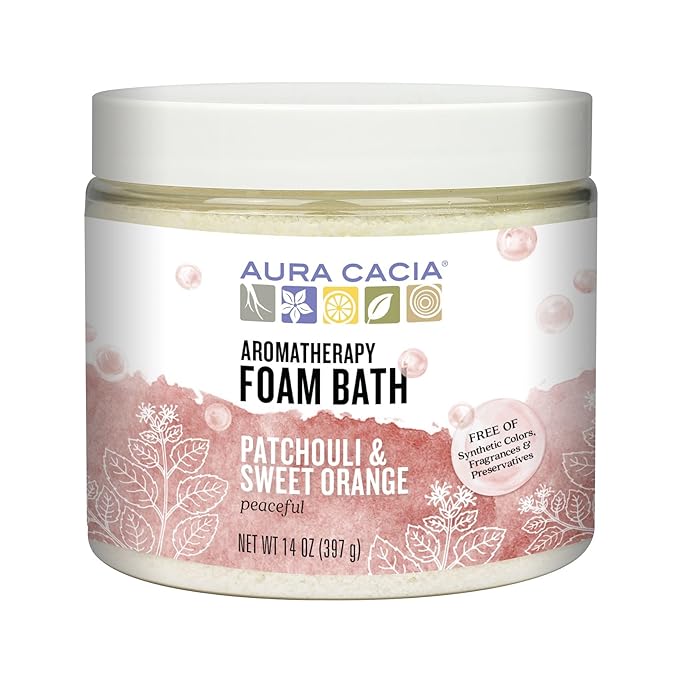Aura Cacia Aromatherapy Foam Bath, Peaceful Patchouli and Sweet Orange by AuraCacia