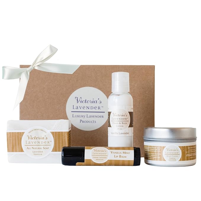 Victoria's Lavender Natural Body Products Gift Set by VictoriasLavender