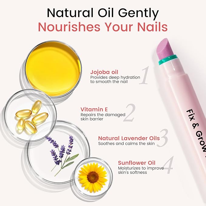 Ceramic Cuticle Oil Pusher Pen: 3-in-1 Nail Cuticle Buffer Pens - Image 5