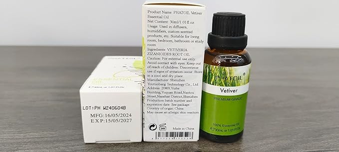 Vetiver Essential Oil, 1.01Fl.Oz PHATOIL Pure Essential Oil Singles - Image 8