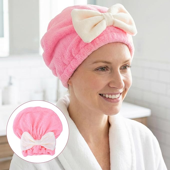 2 Pcs Hair Towel Wrap for Women, Microfiber Quick-Drying Hair Towel, Super - Image 5