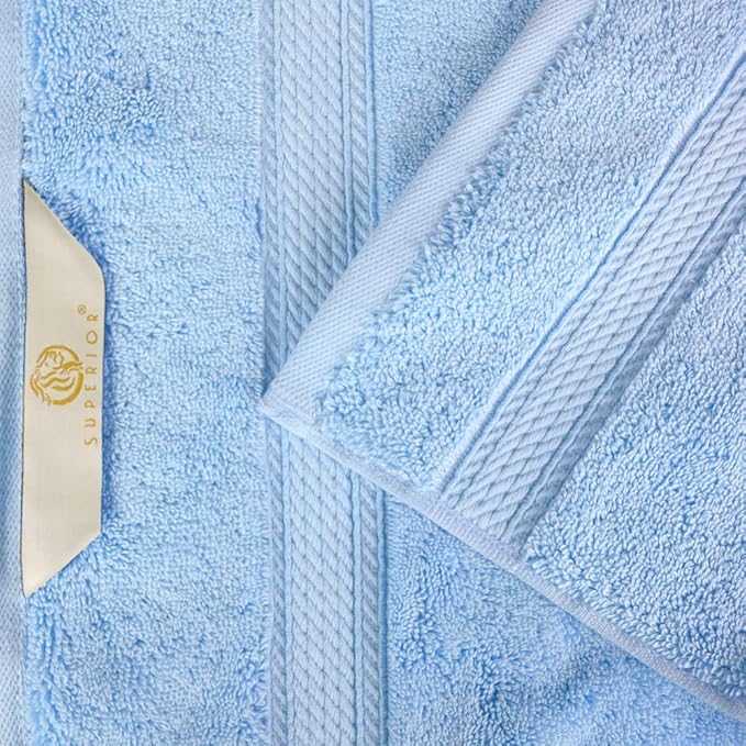 Superior Egyptian Cotton Pile Face Towel/Washcloth Set of 6, Ultra Soft Luxury - Image 6