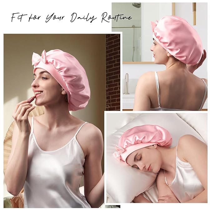 Umisleep Double-Sided 100% 22 Momme Mulberry Silk Bonnet - Image 7
