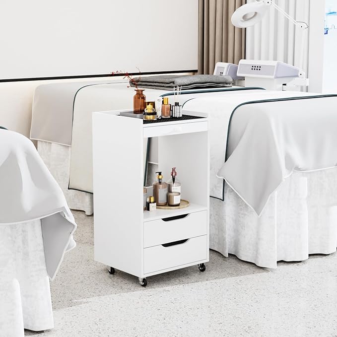 Medical Carts with Wheels, Crash Cart Ultrasound Trolley with Non-Slip Pads - Image 8