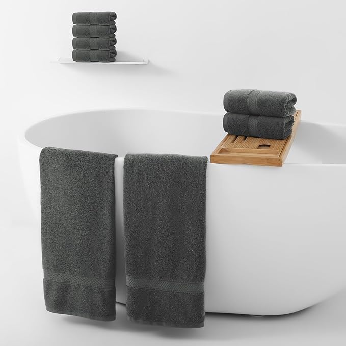 REDKISS Towels 8 Piece Luxury Bath Towel Set, 2 Bath Sheets, 2 Hand Towels - Image 7
