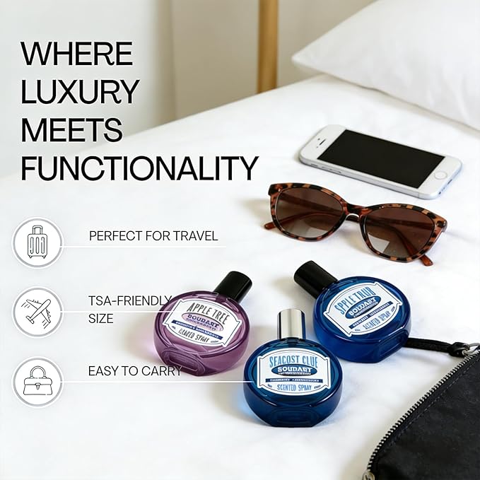 Travel Fabric Refresher Spray – Odor Eliminator & Wrinkle Release, TSA Approved - Image 2