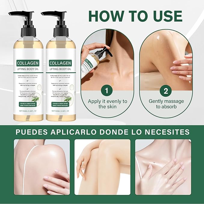Collagen Lifting Body Oil, Anti-Aging Wrinkle Removal & Collagen Lifting Body - Image 2