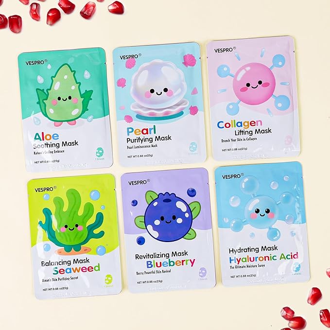 60 Pack Bulk Collagen Facial Masks, moisturizing & Hydrating Face Masks - Image 4