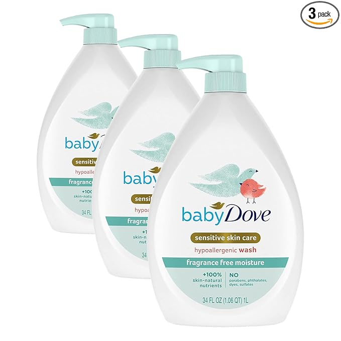 Baby Dove Sensitive Skin Care Baby Wash Fragrance Free Moisture by BabyDove