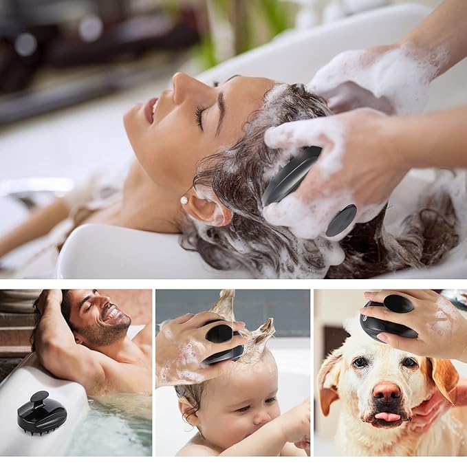 Sosoon Scalp Massager Shampoo Brush, Hair Scalp Scrubber Shower Hair Brush Head - Image 7