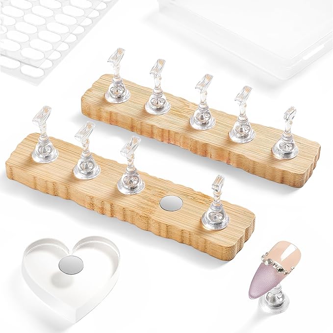 Nail Stand for Press On Nails Art Display Practice 2 Sets, 1 Heart Shaped by Unknown