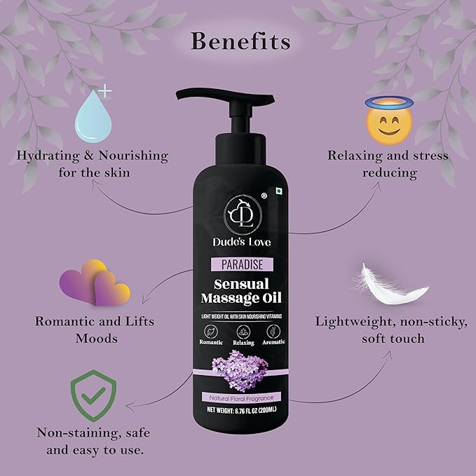 Organic - Edible Floral Sensual Massage Oil - Image 4