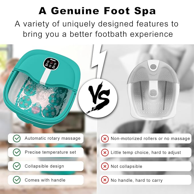 HOSPAN Collapsible Foot Spa Electric Rotary Massage, Foot Bath - Image 2