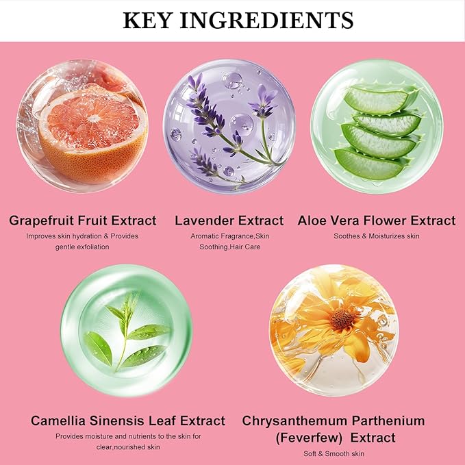 27 Pcs Spa Day Gifts Basket for Women, Camellia & magnolia Bath and Body Gift - Image 8