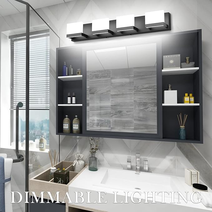 Tipace Dimmable Black LED Vanity Light - Image 8