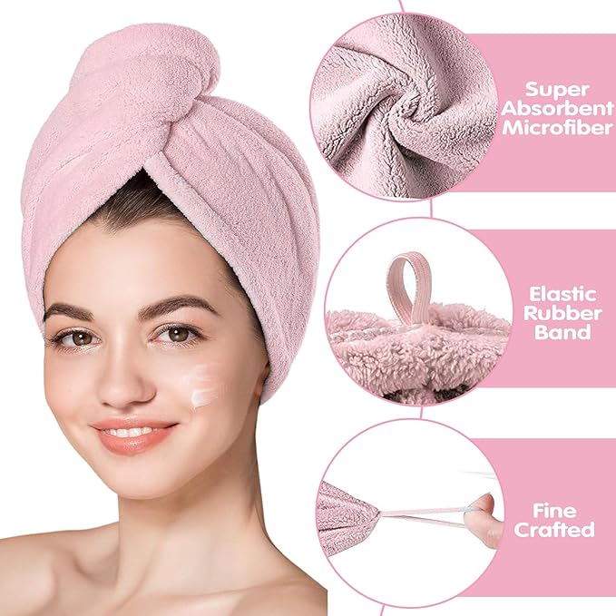 Hair Drying Towel 3 Pack - Image 4