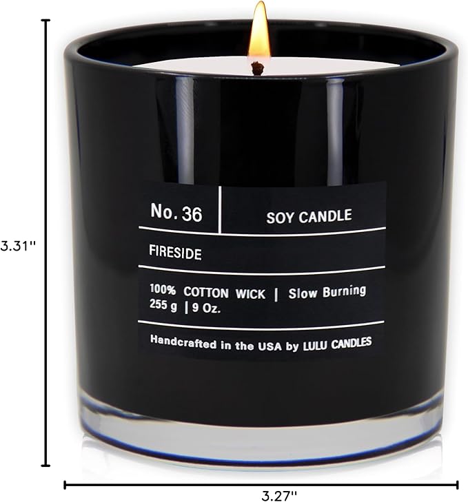 Lulu Candles | Fireside | Smells Like a Bonfire | Luxury Scented Soy Jar Candle - Image 7