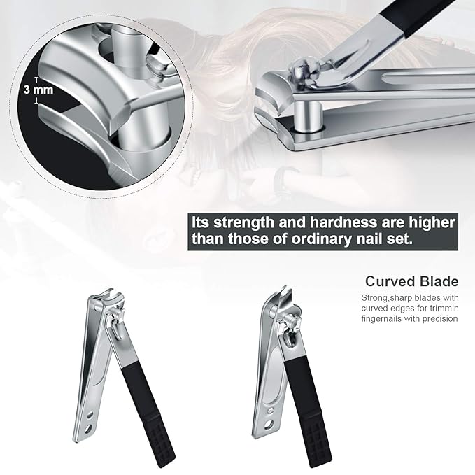 Professional Stainless Steel Nail Clipper Travel & Grooming Kit Nail Tools - Image 4