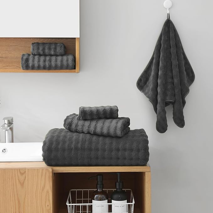 KBY Bath Towels Set of 2, Extra Large Bath Sheets 40X80 Inches, Quick Dry - Image 2