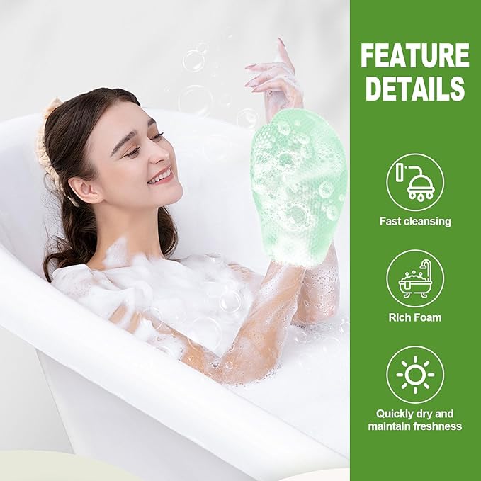 Honeycomb Exfoliating Bath Gloves - Image 3