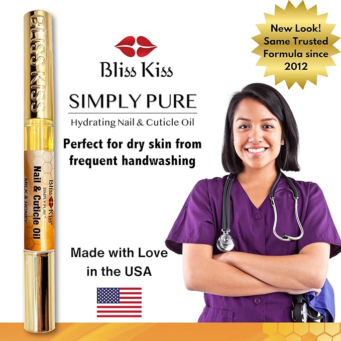 Bliss Kiss | 1 Milk & Honey | Nail Oil Cuticle Pen w/Vitamin E & Jojoba⏤Nail - Image 6