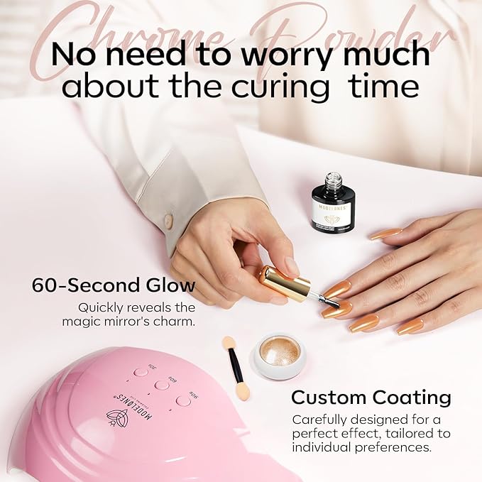 modelones Gel Top Coat for Chrome Nail Powder - Image 9
