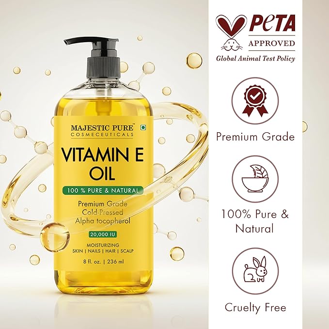 Majestic Pure Vitamin E Oil 8 Fl Oz - Image 2