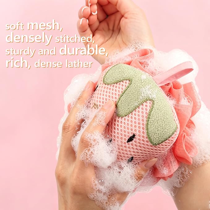 Kids Loofah, Cute Cartoon Animal Kids Bath Sponge - Image 2