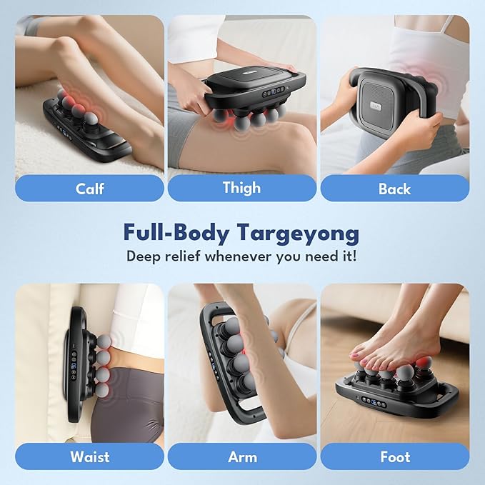 VTT 8-Head Massage Gun, Deep Tissue Back Massager, Electric Handheld Massager - Image 6