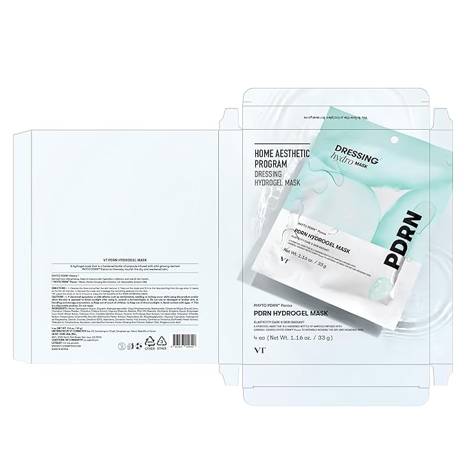VT COSMETICS PDRN Hydrogel Mask, Intensive Nourishing & Rejuvenating Overnight - Image 8