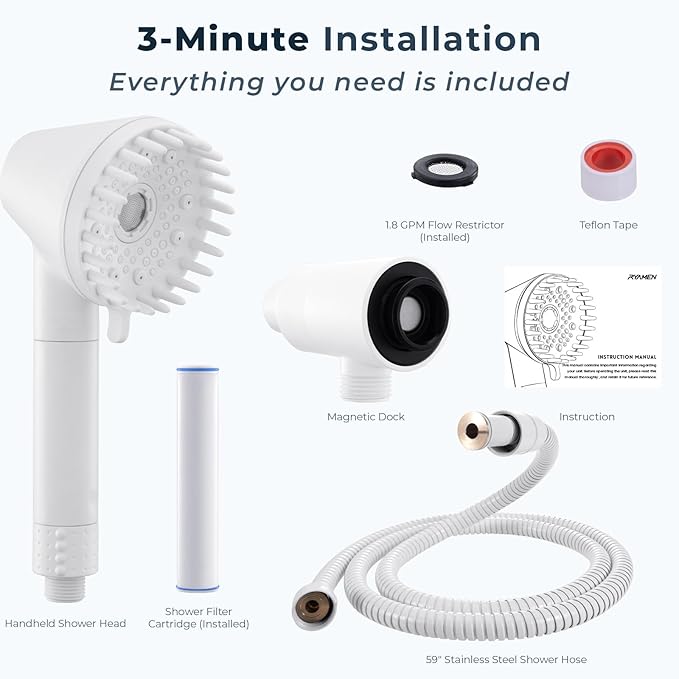 Ryamen 2026 Magnetic Filtered Shower Head - Image 9