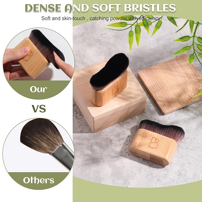 BS-MALL Self Tanning Body Brush Makeup Brushes Set of 2 – Multi-Purpose Body - Image 4