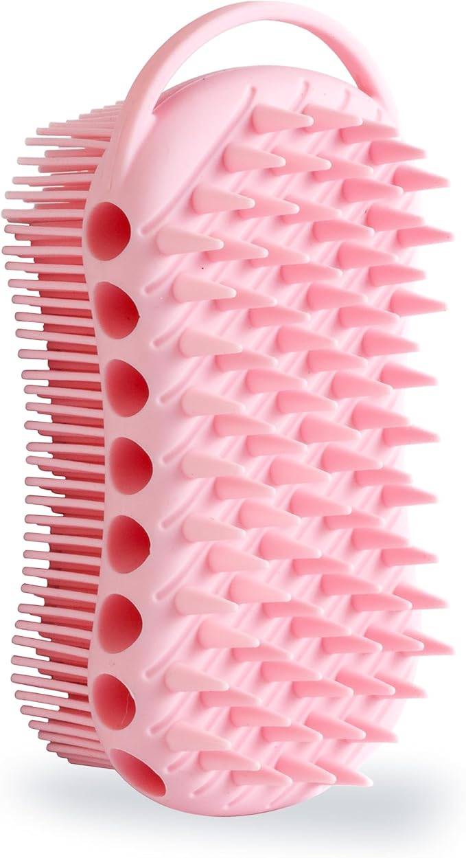 MtBoi Double-Sided Exfoliating Silicone Body Scrubber, 2-in-1 Bath Scrubber by MtBoi