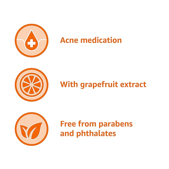 Amazon Basics Clarifying Pink Grapefruit Body Wash, 2% Salicylic Acid Acne - Image 6