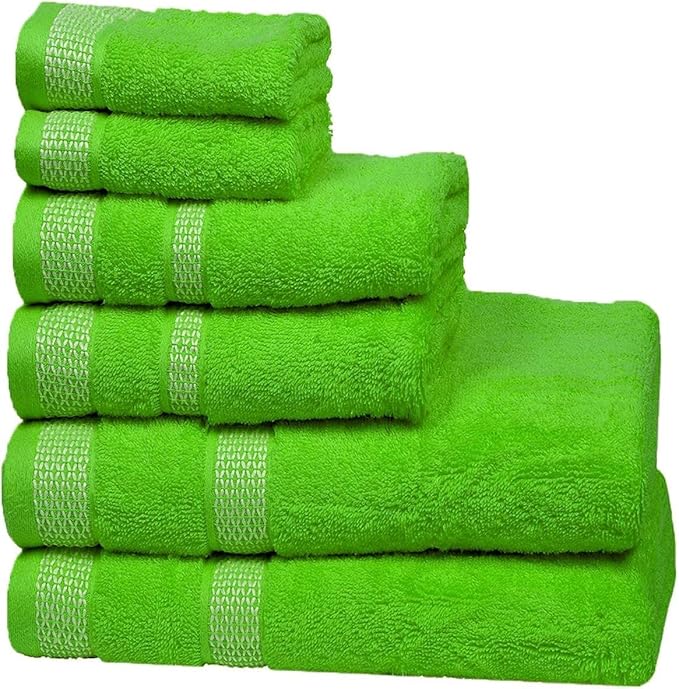 CASA COPENHAGEN Solitaire 6Pcs 100% Egyptian Cotton Large Designer Towels Gift - Image 6