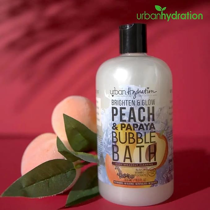 Urban Hydration Peach & Papaya Bubble Bath – Foaming Bubble Bath - Image 5