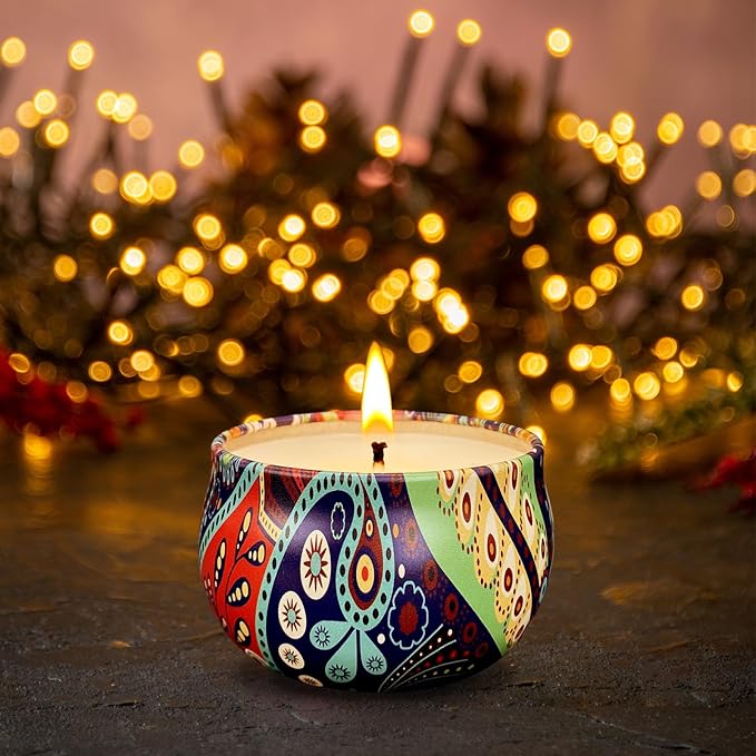 Set of 24 Small Scented Candles Soy Wax Aromatherapy Candles 2.5 OZ Portable - Image 5