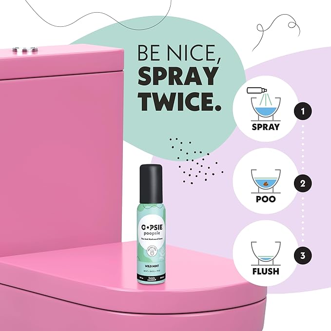 Oopsie Poopsie Toilet Spray – Before & After You Go Bathroom Odor Eliminator & - Image 3