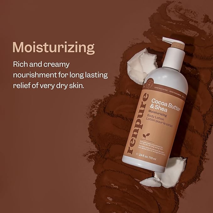 Renpure Cocoa Butter & Shea Butter Ultra-Hydrating Body Lotion - Image 2
