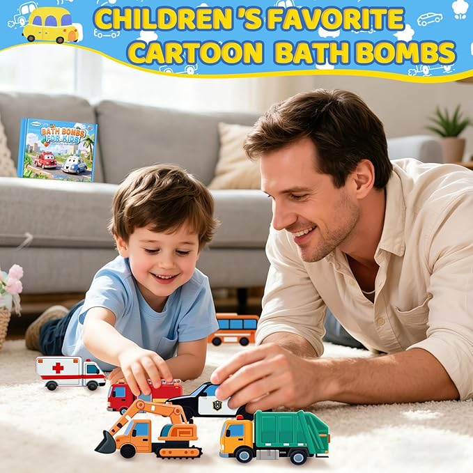 Bath Bombs for Kids, Perfect Mothers Day Gifts for Kids Girls, Handcrafted Car - Image 5