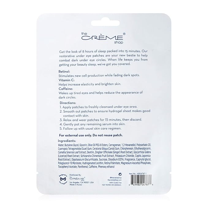 The Crème Shop - How Do Eye Look? Hydrogel Under Eye Patches - Image 4
