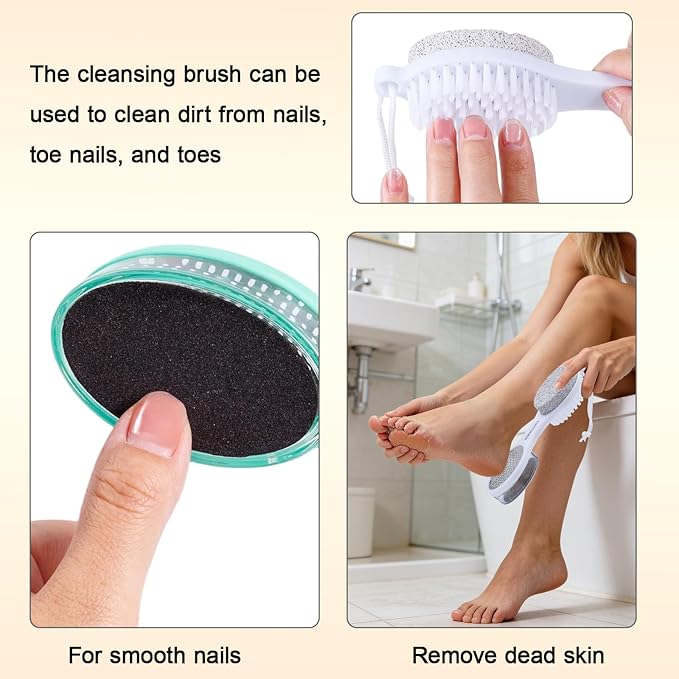 Foot Scrubber Brush with Pumice Stone - Image 6
